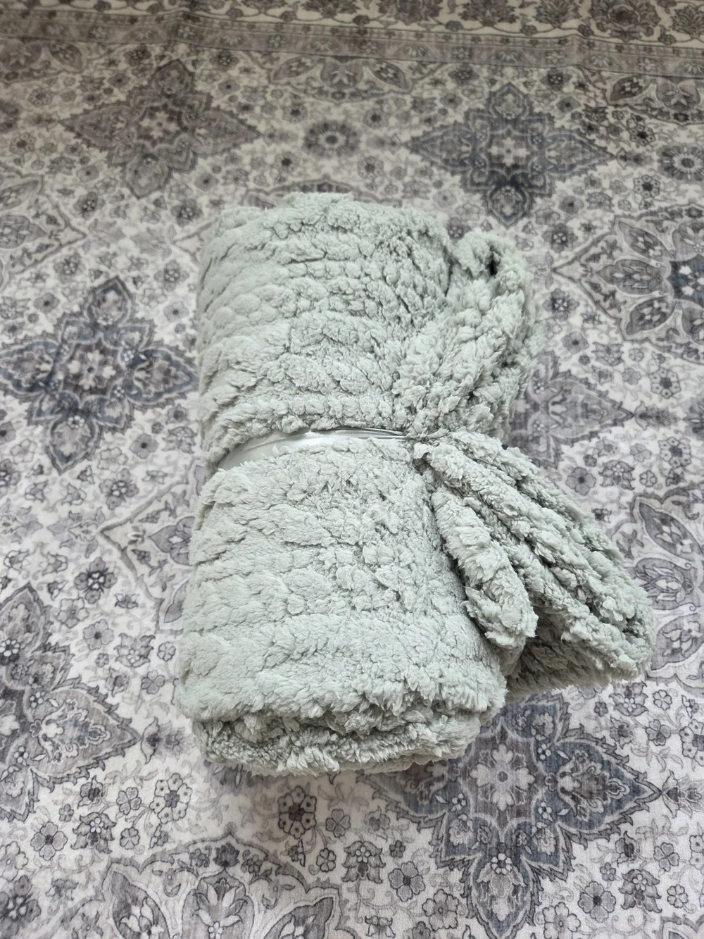 Ulta Beauty Plush Throw Blanket in Grey